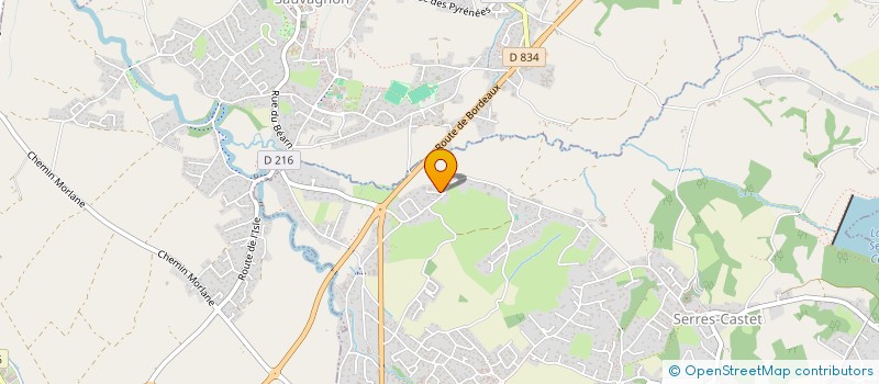 localisation de l'entreprise MADAME JULIE FLAUJAC  SERRES-CASTET