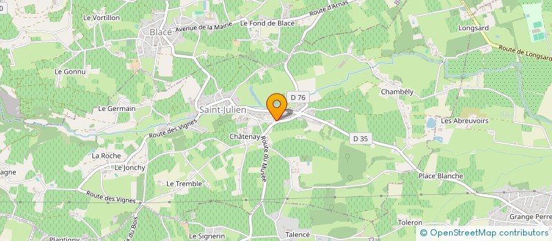 localisation de l'entreprise MADAME JULIE FLEURENTIN à PORTE-DES-PIERRES-DOREES