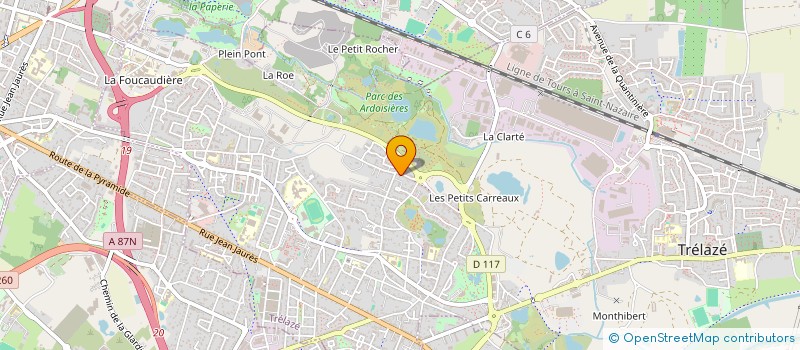 localisation de l'entreprise MADAME JULIE FLORENTIN  TRELAZE