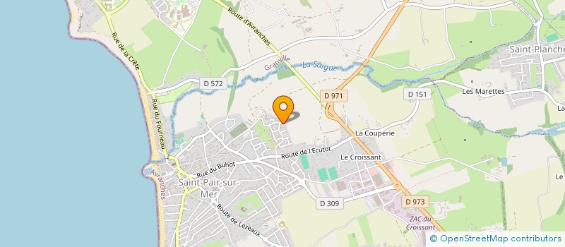 localisation de l'entreprise MADAME JULIE FOLLAIN  SAINT-PAIR-SUR-MER