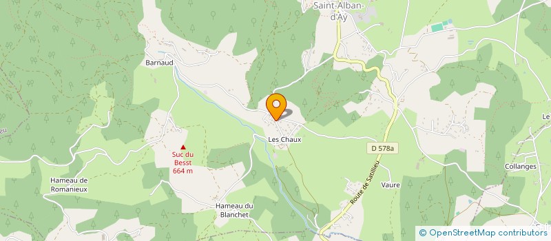 localisation de l'entreprise MADAME JULIE FOMBONNE à SAINT-ALBAN-D AY