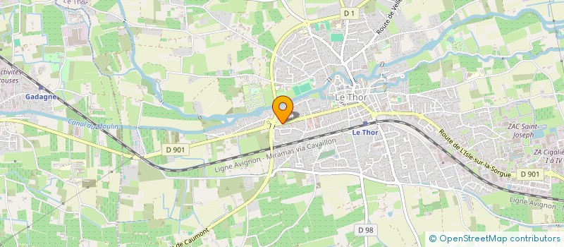 localisation de l'entreprise MADAME JULIE FONTAINE  LE THOR