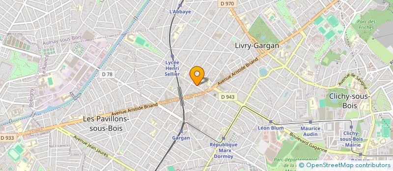 localisation de l'entreprise MADAME JULIE FORESTIER  LIVRY-GARGAN