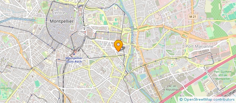 localisation de l'entreprise MADAME JULIE FORESTIER  MONTPELLIER