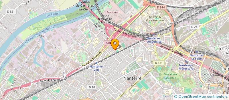 localisation de l'entreprise MADAME JULIE FOSSE  NANTERRE