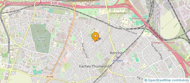 localisation de l'entreprise MADAME JULIE FOUBERT à LILLE