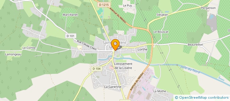 localisation de l'entreprise MADAME JULIE FOUCHER  SAINT-LAURENT-MEDOC