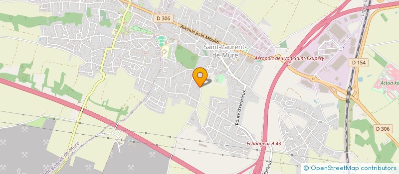 localisation de l'entreprise MADAME JULIE FOURNAND  SAINT-LAURENT-DE-MURE