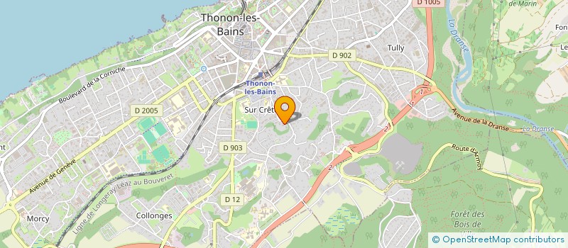 localisation de l'entreprise MADAME JULIE FOYE à THONON LES BAINS