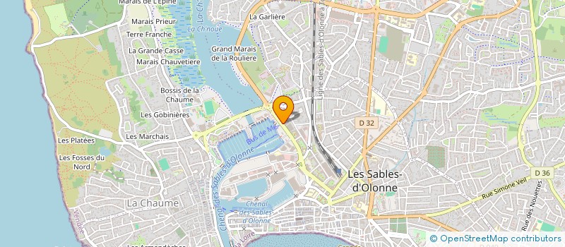 localisation de l'entreprise MADAME JULIE FRAISSE à LES SABLES-D'OLONNE