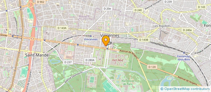 localisation de l'entreprise MADAME JULIE FRANCHE  VINCENNES