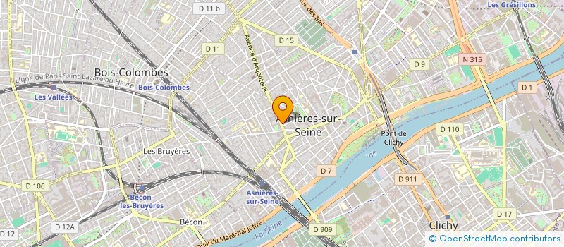 localisation de l'entreprise MADAME JULIE FRANCOIS  ASNIERES-SUR-SEINE