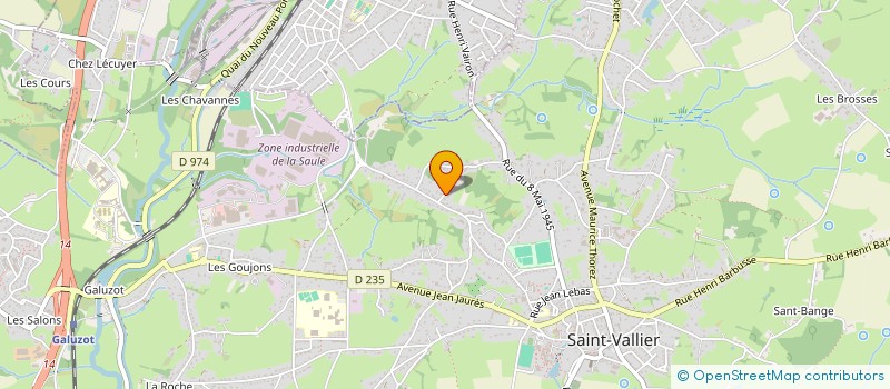 localisation de l'entreprise MADAME JULIE FRAS  SAINT-VALLIER