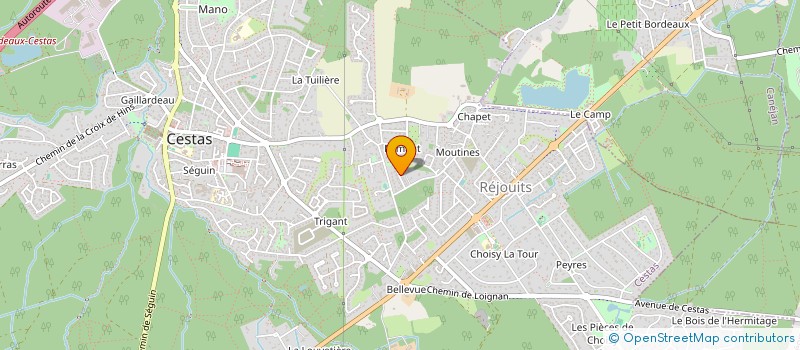 localisation de l'entreprise MADAME JULIE FRASSINT  CANEJAN