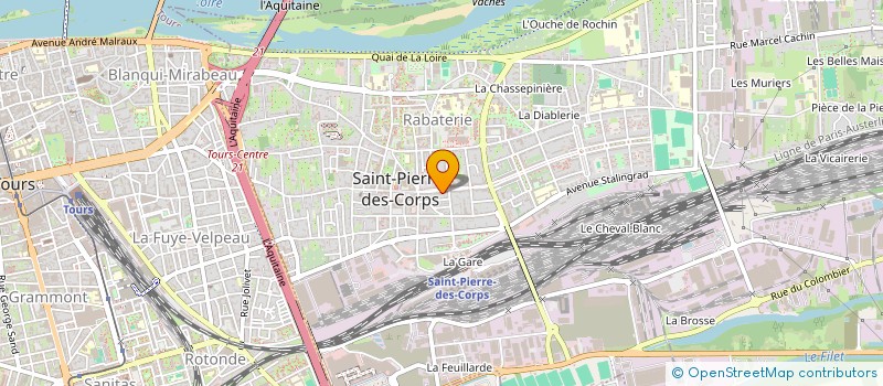 localisation de l'entreprise MADAME JULIE FRATICELLI  SAINT-PIERRE-DES-CORPS