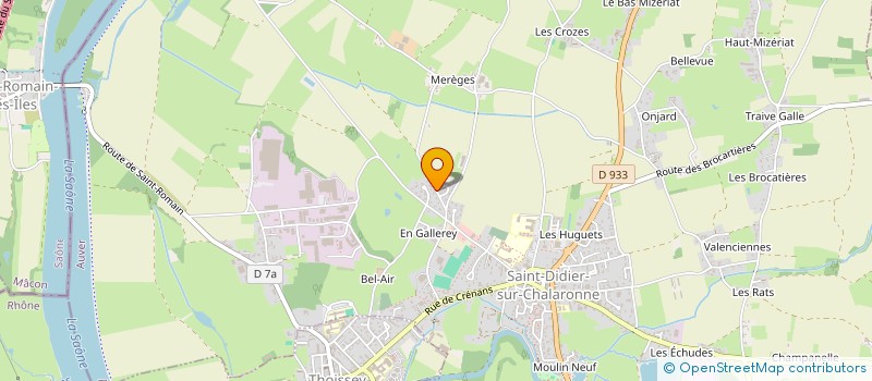 localisation de l'entreprise MADAME JULIE FRUCHART à SAINT-DIDIER-SUR-CHALARONNE