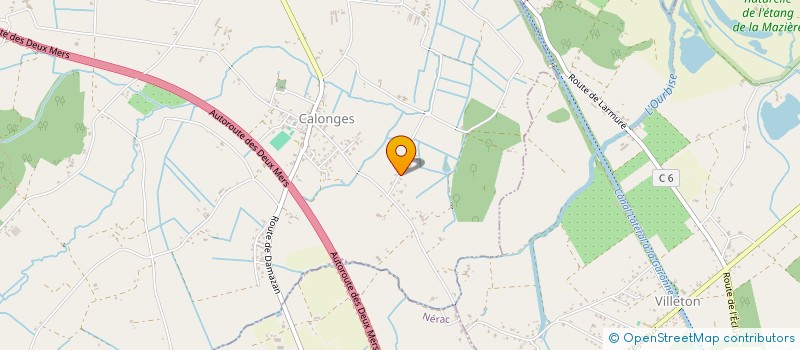 localisation de l'entreprise MADAME JULIE GACHET  CALONGES