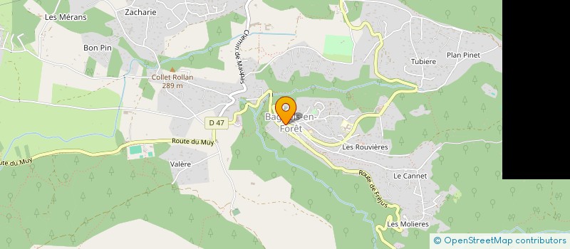 localisation de l'entreprise MADAME JULIE-GAELLE DAZIANO  BAGNOLS-EN-FORET