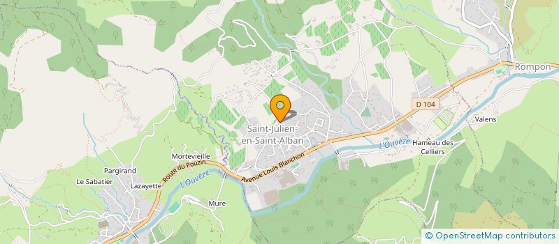 localisation de l'entreprise MADAME JULIE-GAELLE MARTINEZ  SAINT-JULIEN-EN-SAINT-ALBAN