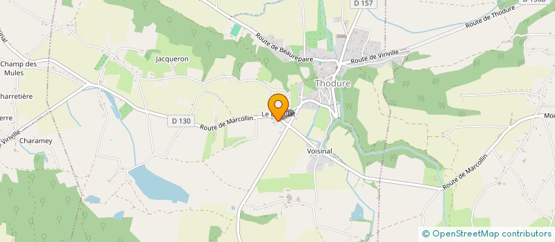 localisation de l'entreprise MADAME JULIE GALLEGO  THODURE