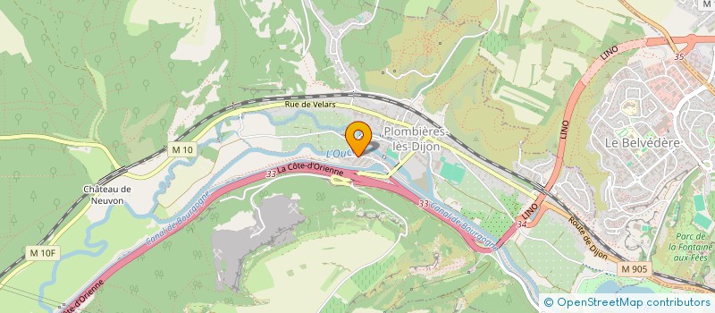 localisation de l'entreprise MADAME JULIE GALLEMARD  PLOMBIERES-LES-DIJON