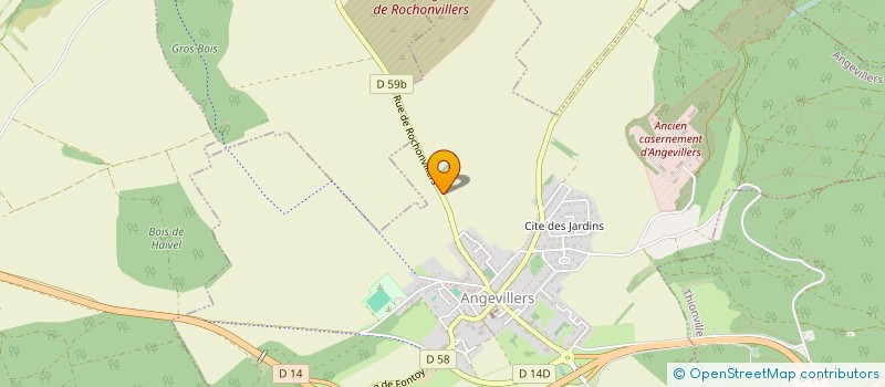 localisation de l'entreprise MADAME JULIE GALLI  ANGEVILLERS