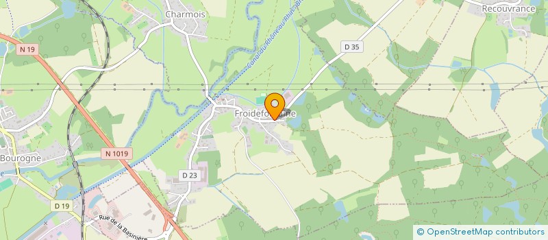 localisation de l'entreprise MADAME JULIE GARCIA  FROIDEFONTAINE