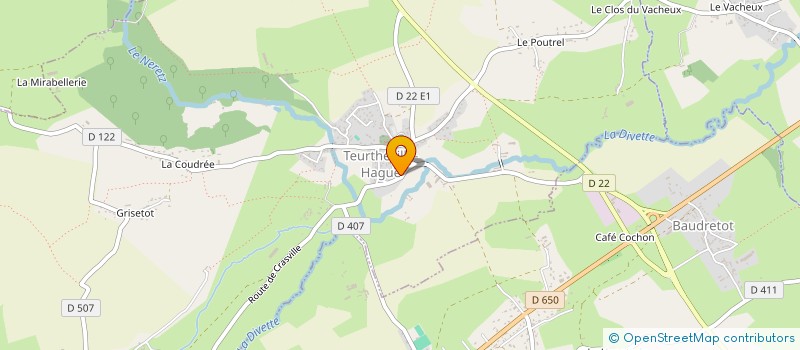 localisation de l'entreprise MADAME JULIE GARDES  TEURTHEVILLE-HAGUE