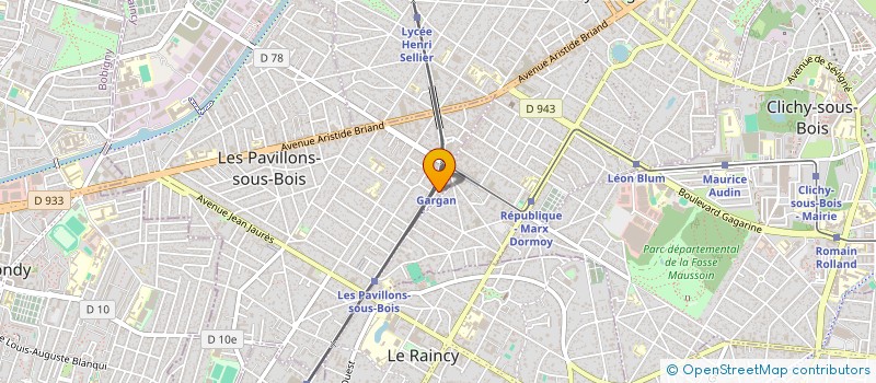 localisation de l'entreprise MADAME JULIE GASPARD  LES PAVILLONS-SOUS-BOIS