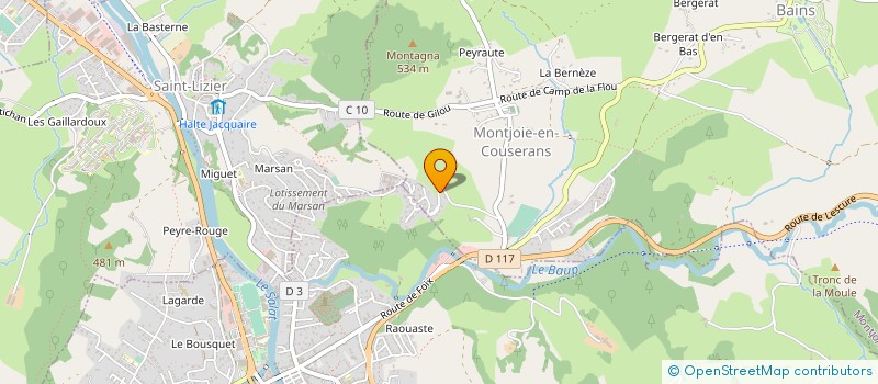 localisation de l'entreprise MADAME JULIE GAUSSERAN à MONTJOIE-EN-COUSERANS