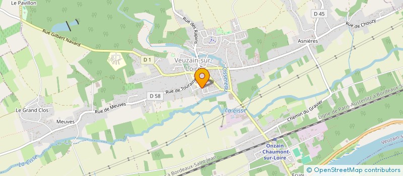 localisation de l'entreprise MADAME JULIE GAUTHIER  VEUZAIN-SUR-LOIRE