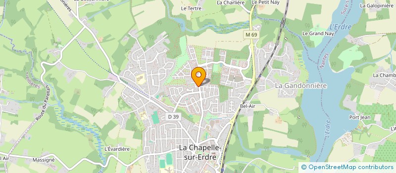 localisation de l'entreprise MADAME JULIE GAUTHIER  LA CHAPELLE-SUR-ERDRE