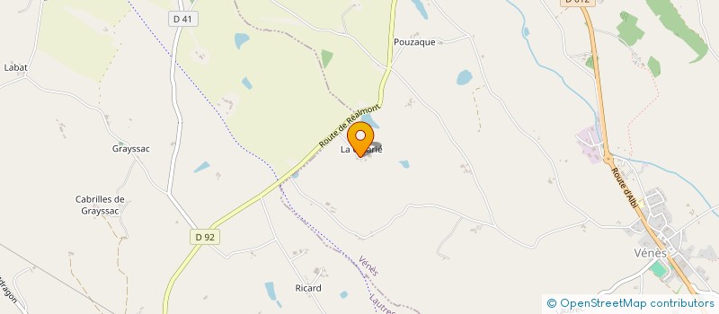 localisation de l'entreprise MADAME JULIE GAYRAUD  VENES