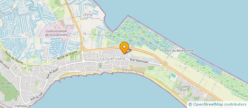 localisation de l'entreprise MADAME JULIE GENDRON  LA GUERINIERE