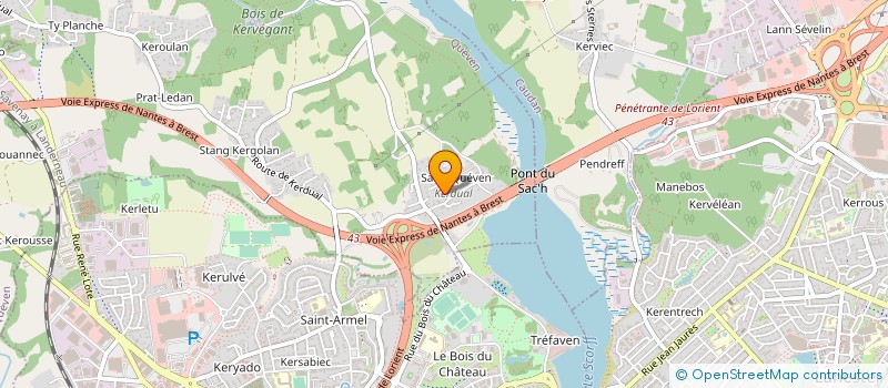 localisation de l'entreprise MADAME JULIE GENDROT  QUEVEN