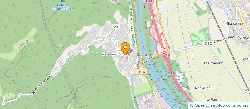 localisation de l'entreprise MADAME JULIE GENON-CATALOT  VEUREY-VOROIZE