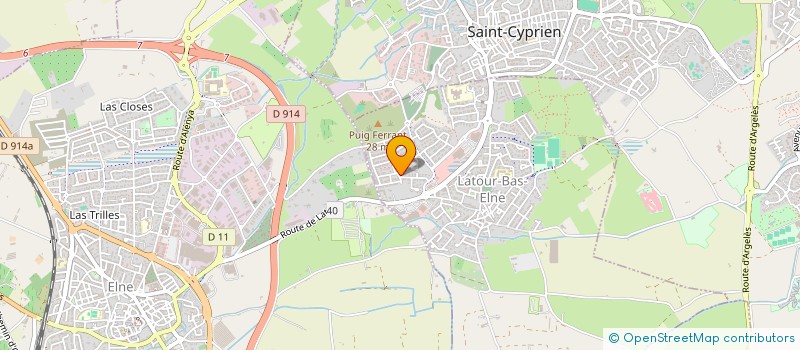 localisation de l'entreprise MADAME JULIE GENOVA  LATOUR-BAS-ELNE