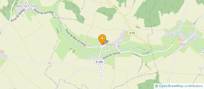 localisation de l'entreprise MADAME JULIE GESLIN à TEIGNY