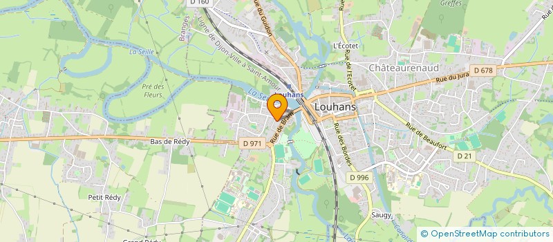 localisation de l'entreprise MADAME JULIE GEVAUDAN à LOUHANS