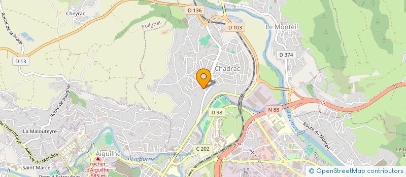 localisation de l'entreprise MADAME JULIE GEVAUDAN  CHADRAC