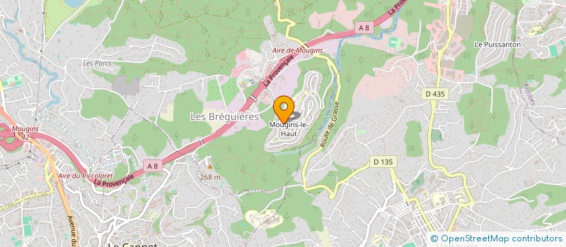 localisation de l'entreprise MADAME JULIE GILET à MOUGINS
