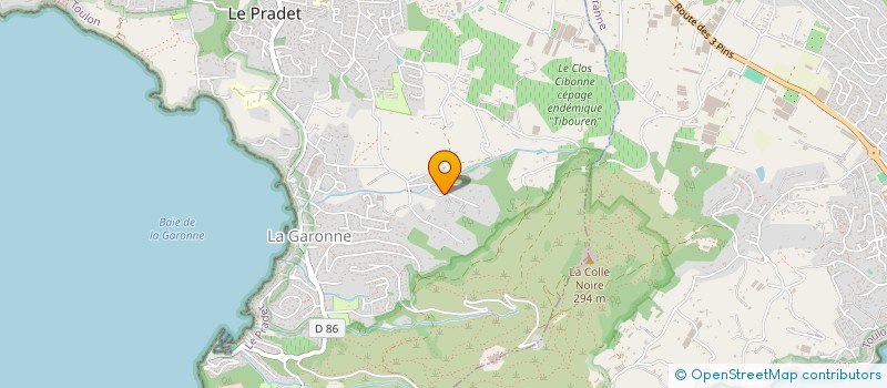 localisation de l'entreprise MADAME JULIE GILOD  CARQUEIRANNE