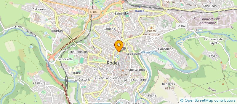 localisation de l'entreprise MADAME JULIE GIRALDI à RODEZ