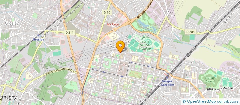 localisation de l'entreprise MADAME JULIE GIROUX à SARCELLES