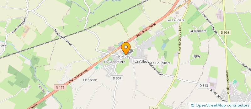 localisation de l'entreprise MADAME JULIE GLINEL  PRECEY