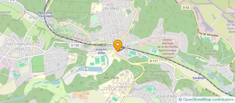 localisation de l'entreprise MADAME JULIE GODART  JOUY-EN-JOSAS