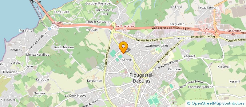 localisation de l'entreprise MADAME JULIE GOLLIOT à PLOUGASTEL-DAOULAS