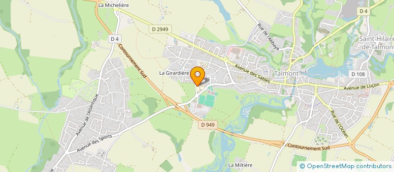 localisation de l'entreprise MADAME JULIE GOMEZ  TALMONT-SAINT-HILAIRE