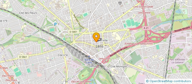 localisation de l'entreprise MADAME JULIE GONZALEZ  LENS