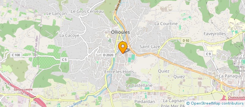 localisation de l'entreprise MADAME JULIE GOSGNACH à OLLIOULES